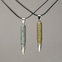 Matching Pendants Balls on Cord 55x8mm + -, length 45-50cm