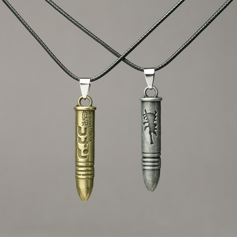 Matching Ball Pendants on Cord 50x8mm + -, Length 45-50cm