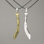 Matching Machete Pendants on Cord 75x14mm + -, Length 45-50cm