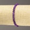 Bracelet Lepidolite (Synthetic) Smooth Bead, Diameter 4-5mm+/- (Stretch)
