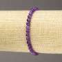 Bracelet Lepidolite (Synthetic) Smooth Bead, Diameter 4-5mm+/- (Stretch)