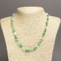 Necklace Natural Chrysoprase Tumbled Bead, Diameter 6x7mm+/-, Length 45cm+