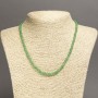 Jade (Pressed) Necklace, Smooth Round Bead, Diameter 4-5mm+/-, Length 45cm+/- (no knot)