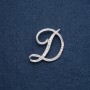Initial Letter Brooch "D" 40x36mm metal colour "silver"