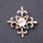 Order of Beauty Brooch 50x50mm, yellow metal