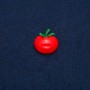 Tomato Brooch-Pendant, gold-tone metal 25x28mm+