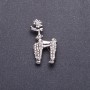 Royal Poodle Brooch, Silver-Tone Metal 4x2.5cm