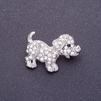 Brooch "Diamond Buddy" 3x2cm, metal colour silver