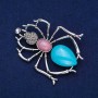 Ant Brooch, Silver-Tone Metal, 72x57mm +