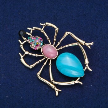 Ant Brooch, Gold-Tone Metal, 72x57mm +