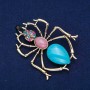 Ant Brooch, Gold-Tone Metal, 72x57mm +