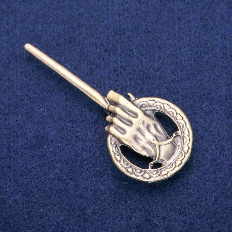 Hand of the King Pendant Brooch, 31x71mm, Bronze-Tone Metal