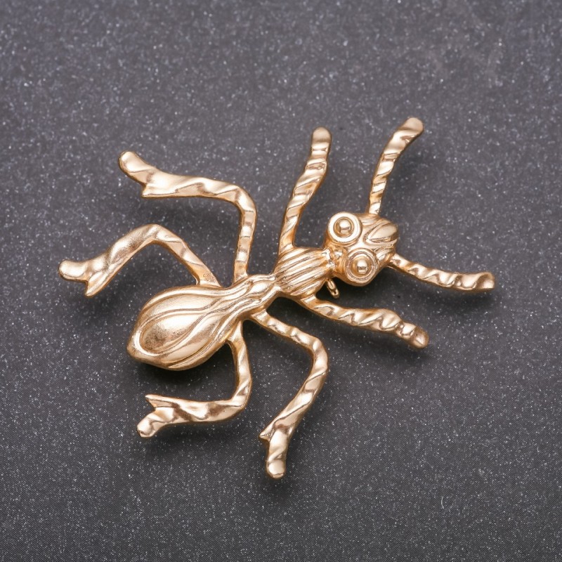 Ant Brooch Yellow Metal 50x45mm