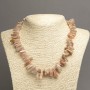Selenite Necklace, "Needle" Chip Beads, Diameter 15x5mm+-, Length 45cm+
