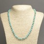 Imperial Jasper Necklace, Turquoise (Pressed), Smooth Round Beads, Diameter 6mm+-, Length 45cm+