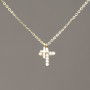 Xuping Chain Lemon Gold Plating with Pendant and White Rhinestones 12x9mm +/-, thickness 1mm +/-, length 40-45cm +