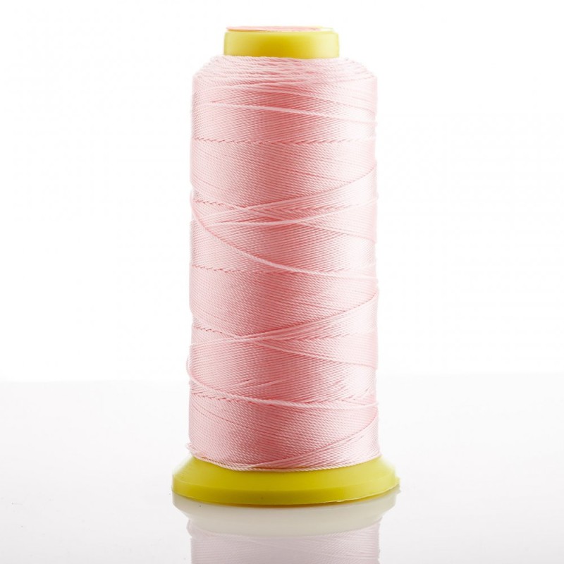 Pink Bobbin Thread, 0.9 mm diameter, nylon for crafts 300m