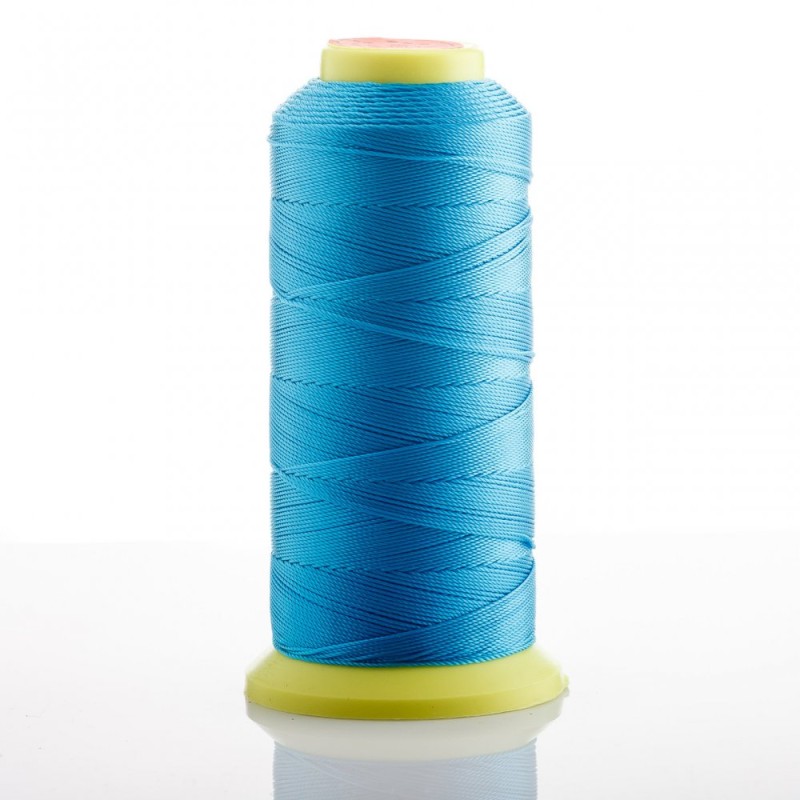 Turquoise Nylon Bead Thread, diameter 0.9 mm, nylon for crafts 500 m