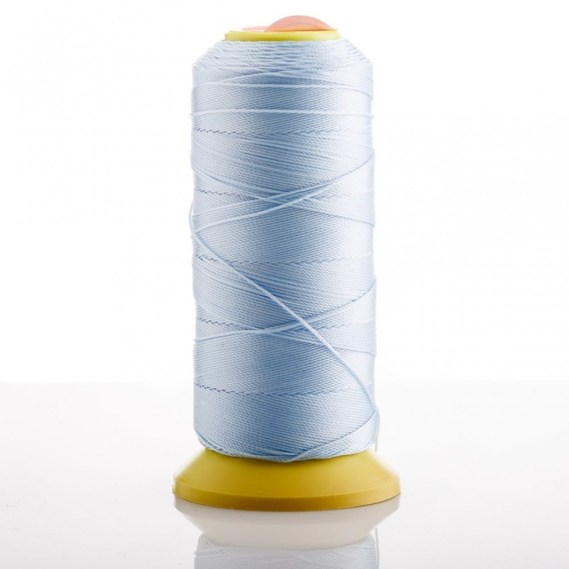 Light Blue Nylon Beading Thread, 0.9 mm diameter, cotton (nylon) for crafts 500 m