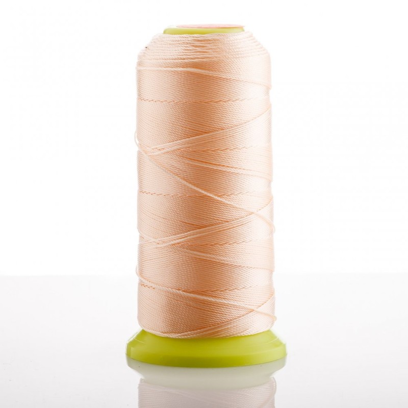 Peach Coloured Nylon Bead Thread, 0.9 mm diameter, nylon for crafts 500 m