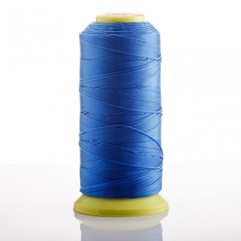Blue Nylon Bead Thread, 0.6 mm diameter, 500 m, for crafts