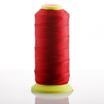 Burgundy bobbin thread, 0.9 mm diameter, nylon for crafts 300 m