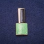Lac Enamel Brooch in Green, Black and White with Gold-tone Metal 18x39mm