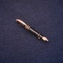 Brooch 'Pen' 5x45mm enamel black with gold-tone metal