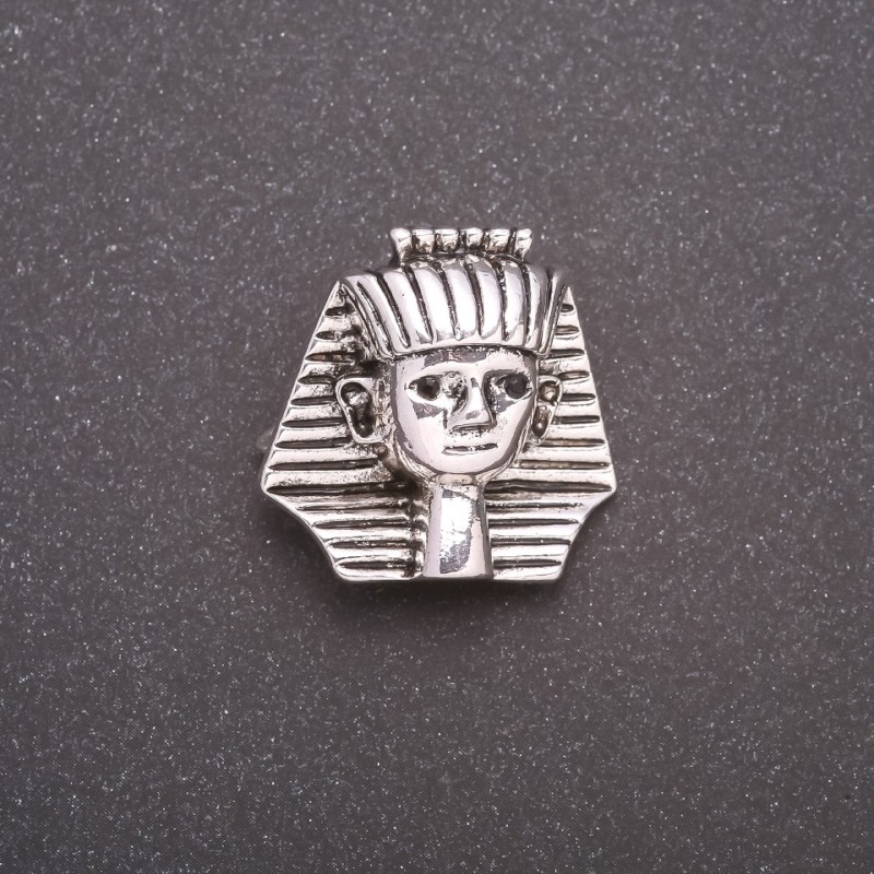 Pharaoh Brooch, Grey Metal 25x25mm