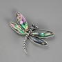 Brooch Pendant Butterfly with Chalcedony 36x54mm