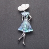 Pendant-brooch Madame Haliotis 8, 4x3 cm