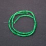 Beads Dyed Artificial Stone "Chrysolite" Faceted Rondelle, Diameter 4x2mm Strand, Length 38cm