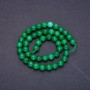 Chrysoprase (imit.) Beads on Thread, faceted round, diameter 7.5mm, length 36cm+