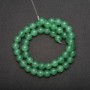 Nephrite Beads on Thread Smooth Round Bead, diameter 8 (+ -) mm, length 38cm