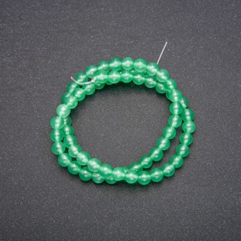Jade Beads Smooth Sphere 6 mm (±) Diameter, 38 cm Length