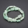 Natural nephrite beads Rectangle shape, diameter 13x18 mm (+/-), thread length 38 cm (+/-)