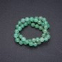 Natural Jade Beads on Thread, Round, Diameter 8mm+/-, Length 38cm