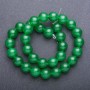 Beads Natural Chrysoprase Smooth Round, diameter 12+-mm on string, length 38+-cm