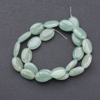 Natural Stone Beads on a Thread Jade Oval, diameter 13 * 18mm, length 37cm