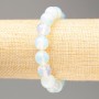 Moonstone Bracelet with Smooth Beads, 12 mm diameter