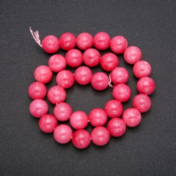 Imitation Tourmaline Smooth Round Beads, 12mm, Strand 38cm ±