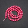 Turmaline Beads, synthetic, smooth round beads on thread, 6mm diameter, 38cm length (+/-)