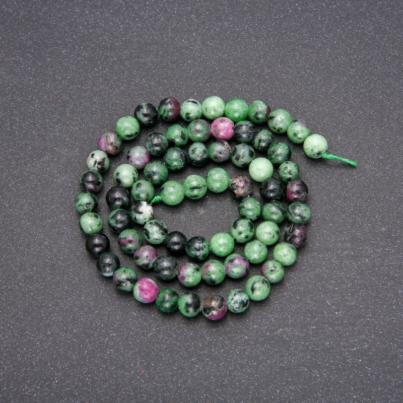 Zoisite Natural Stone Beads Round 8mm (±) Diameter, 38cm Length