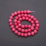 Tourmaline Beads smooth rounds 8 mm diameter on thread, length 38 cm (+/-)