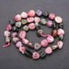 Tourmaline Faceted Beads, natural stone, 10 mm diameter (+/-), 38 cm length