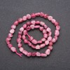 Tourmaline Beads on Thread, Diamond-cut, diameter 6 (+/-) mm, length 38 cm