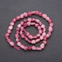 Tourmaline Beads on Thread, Diamond-cut, diameter 6 (+/-) mm, length 38 cm