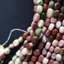 Jasper Moss Quartz Green 7x9mm Beads (±), 37cm length
