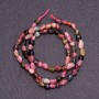 Tourmaline faceted beads, natural stone, diameter 4×6 mm (+/-), thread length 40 cm