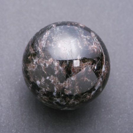 Natural Nuummite Stone Sphere, Diameter 55-70mm+- Price per 100g (weight from 320g)
